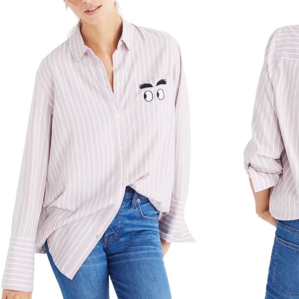 Madewell long sleeve striped shirt